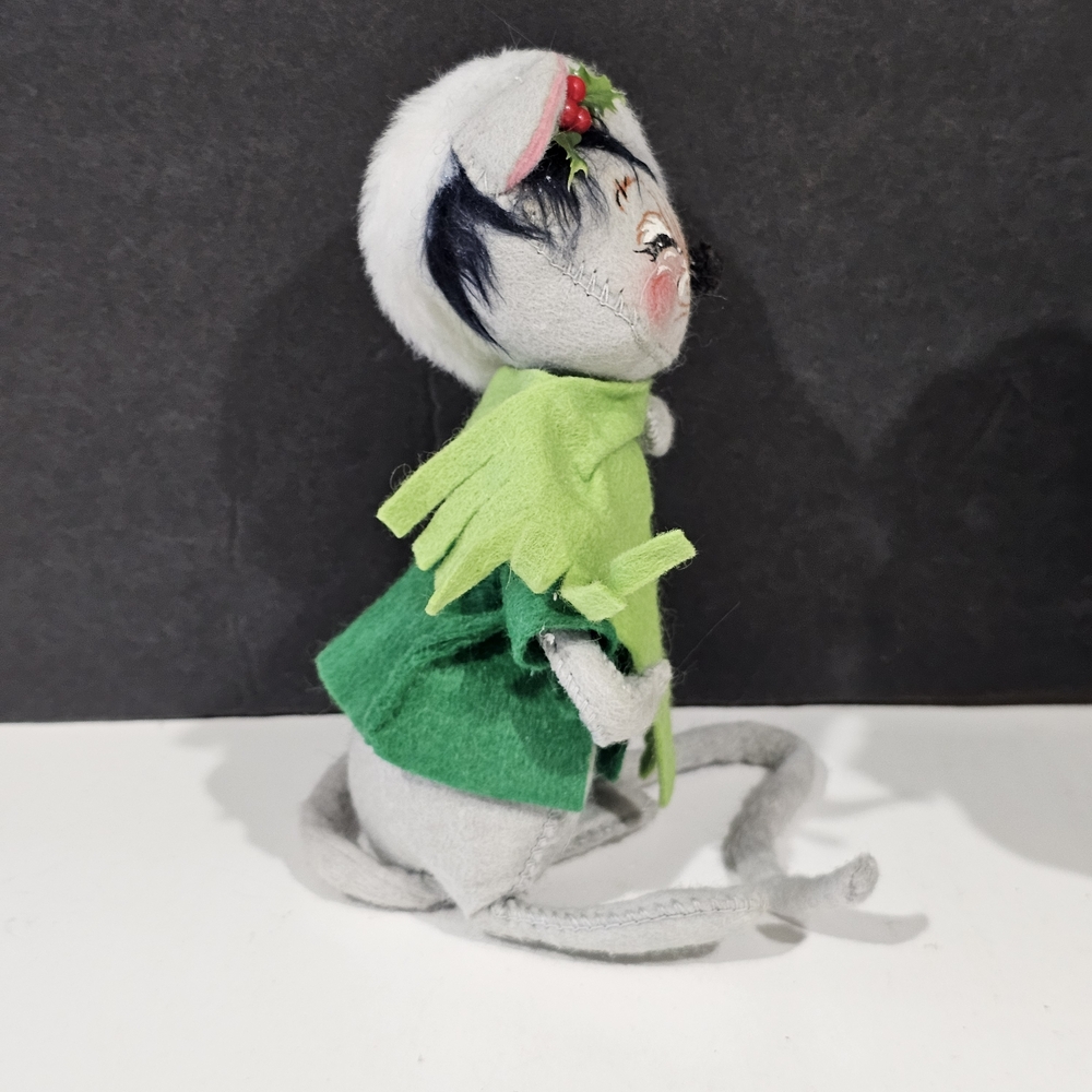 Annalee Christmas Mice with Red, Green, and Gray Accents - Picture 4 of 15